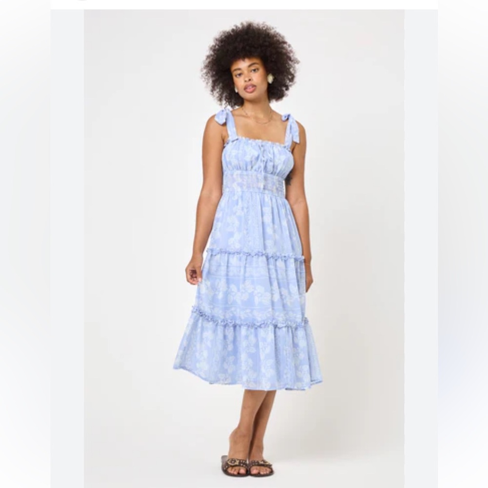 Trixxi Blue Floral Dress